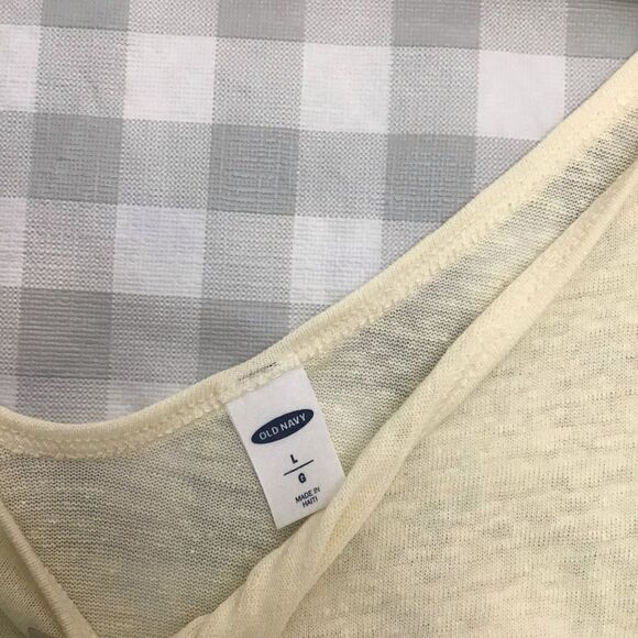 2/40$ Old Navy linen blend sleeve less top camisole in Large tank top butt… - Picture 10 of 15